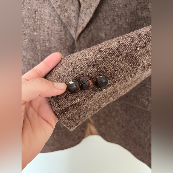 Tricia Fix vintage wool coat oversized butterfly design - Picture 7 of 12